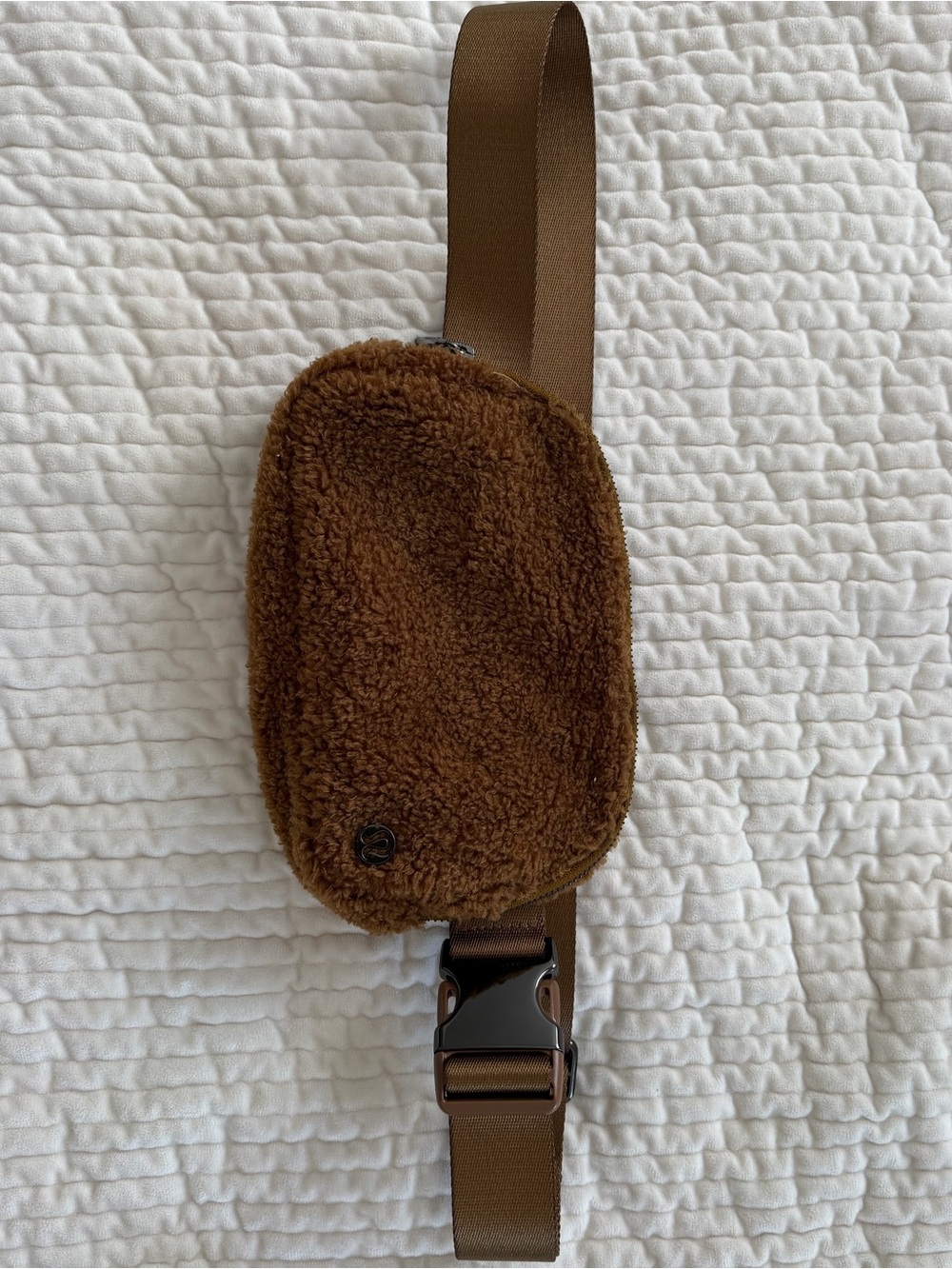 lululemon athletica Brown Sherpa Crossbody Belt Bag